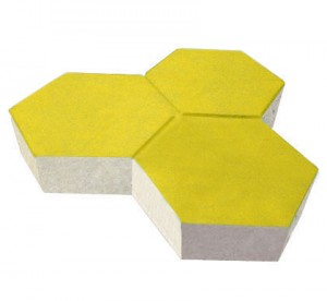 Gạch block tự chèn lục giác vàng