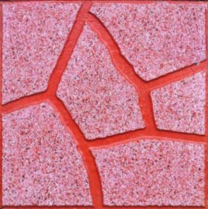 Gạch lát Terrazzo 400×400 (mm) – DP-40-121- đỏ