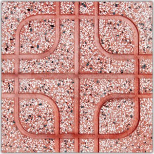 Gạch lát Terrazzo 400×400 (mm) – DP-40-42-đỏ